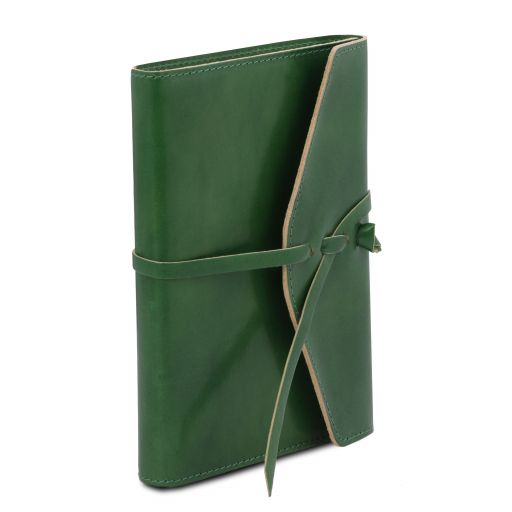 Dark Blue leather Travel Accessories Leather journal by Tuscany Leather