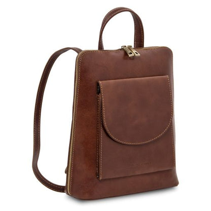 Paris - Small leather backpack for women
