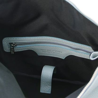 Light Blue leather Backpacks Denver - by Tuscany Leather