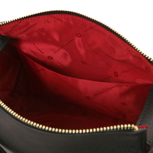 Dark Blue leather Handbags Praline - by Tuscany Leather