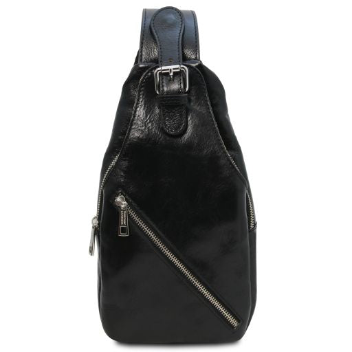 Black leather Satchels Kevin - by Tuscany Leather