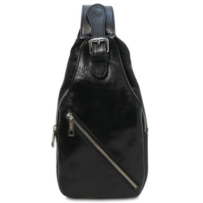 Black leather Satchels Kevin - by Tuscany Leather