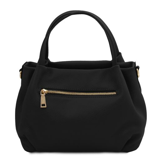 Black leather Handbags Nora - by Tuscany Leather