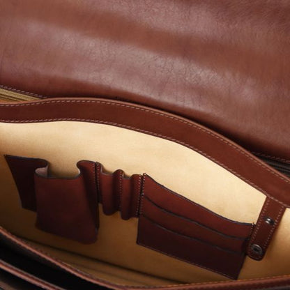 Natural leather Briefcases Cremona - by Tuscany Leather
