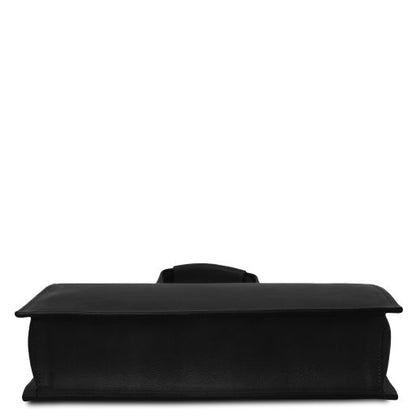 Palermo - Leather briefcase 3 compartments for women
