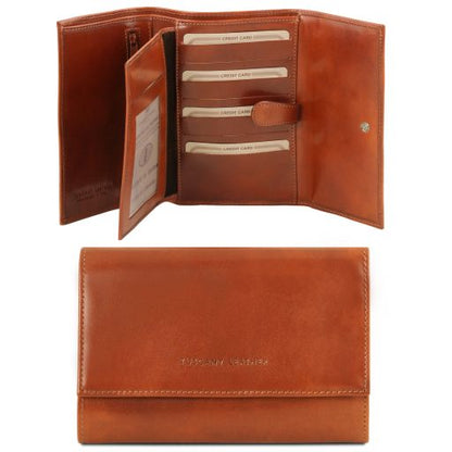 Honey leather Wallets & Money Clips Exclusive 4 by Tuscany Leather