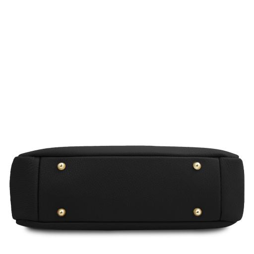 Black leather Handbags Elettra - by Tuscany Leather