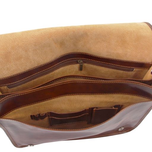 Messenger double - Crossbody leather bag