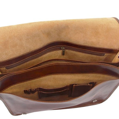 Messenger double - Crossbody leather bag