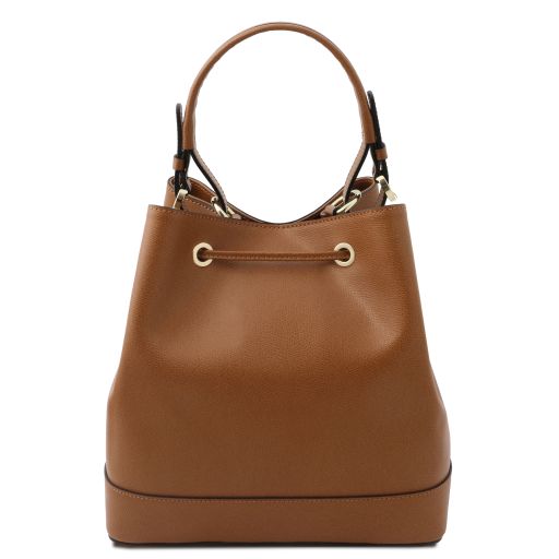 Cognac leather Handbags Minerva - by Tuscany Leather