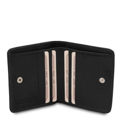 Exclusive leather wallet with coin pocket