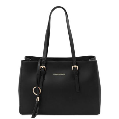 Black leather Handbags TL by Tuscany Leather