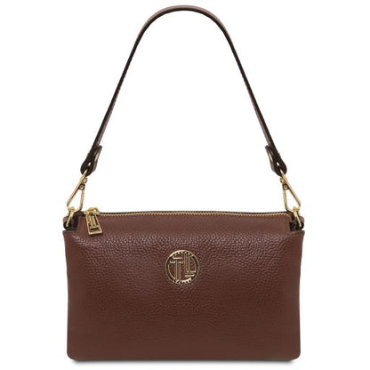 Coffee leather Handbags Sia - by Tuscany Leather