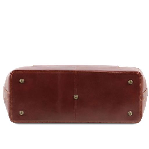 Brown leather Doctor Bags Leonardo - by Tuscany Leather