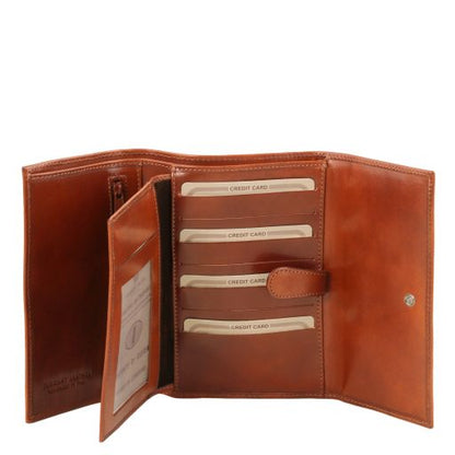Exclusive 4 fold leather wallet for women