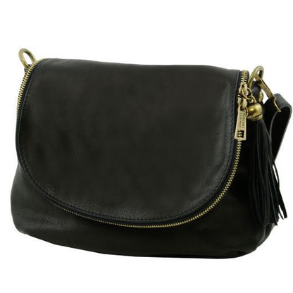 TL Bag - Soft leather shoulder bag with tassel detail