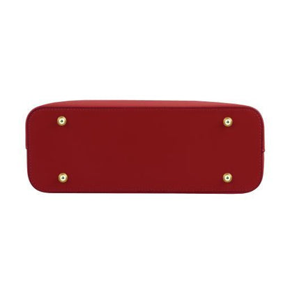 Red leather Handbags Olimpia - by Tuscany Leather