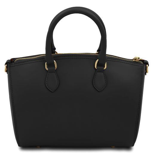 Black leather Handbags Layla - by Tuscany Leather