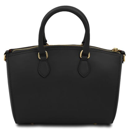 Black leather Handbags Layla - by Tuscany Leather