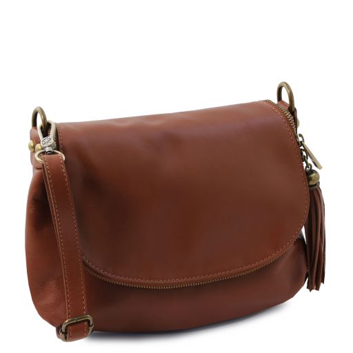 TL Bag - Soft leather shoulder bag with tassel detail