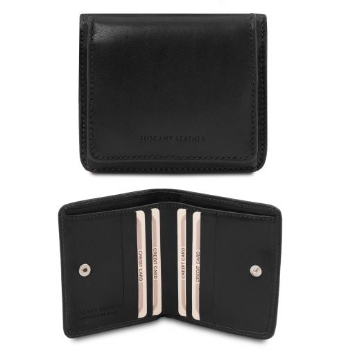 Exclusive leather wallet with coin pocket