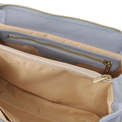 Black leather Handbags Elettra - by Tuscany Leather