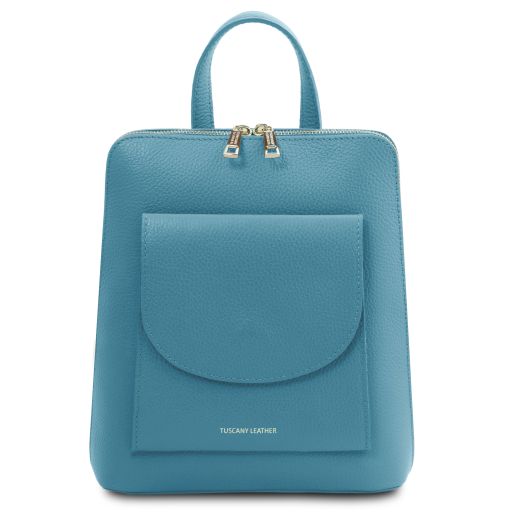 Azure leather Backpacks TL by Tuscany Leather