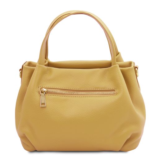 Black leather Handbags Nora - by Tuscany Leather