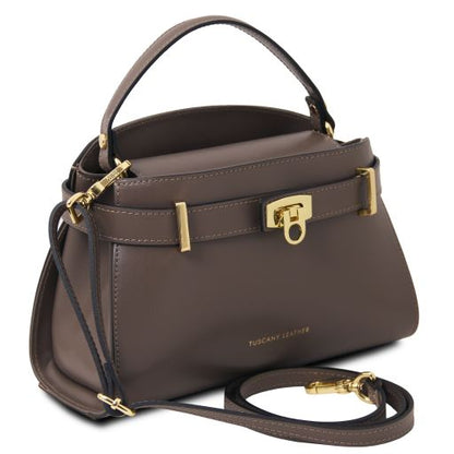 Coffee leather Handbags Maisy - by Tuscany Leather