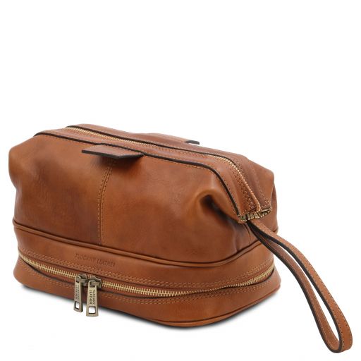 Red leather Travel Accessories Jacob - by Tuscany Leather