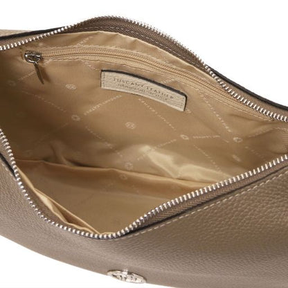 Black leather Handbags Michelle - by Tuscany Leather