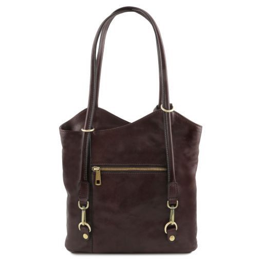 Patty - Leather convertible backpack shoulderbag