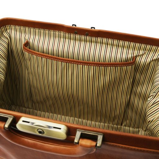 Black leather Doctor Bags Giotto - by Tuscany Leather