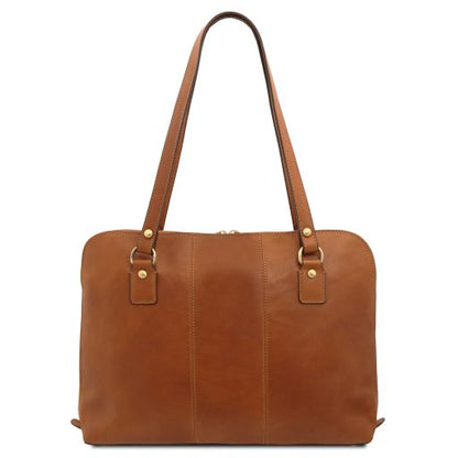 Brown leather Briefcases Ravenna - by Tuscany Leather