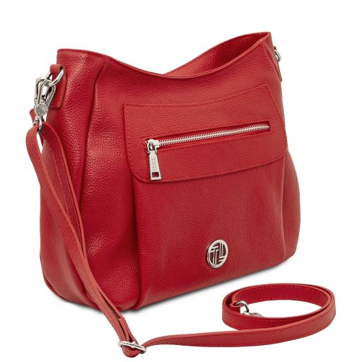 Taupe leather Handbags Brenda - by Tuscany Leather