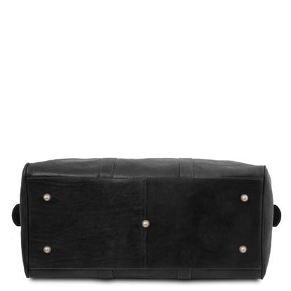 Dark Brown leather Duffel Bags Oslo - by Tuscany Leather