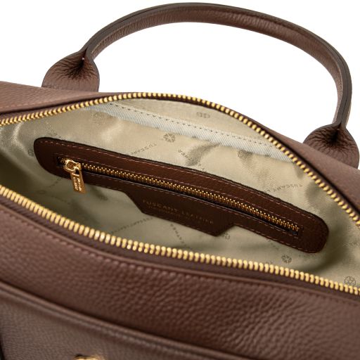 Black leather Handbags Stephany - by Tuscany Leather