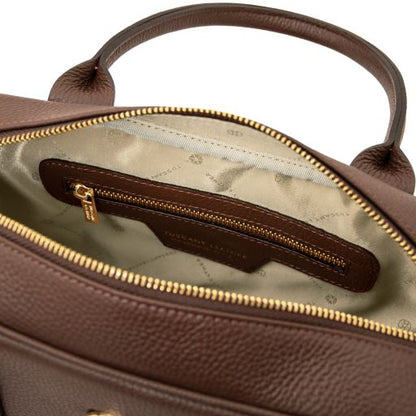 Black leather Handbags Stephany - by Tuscany Leather