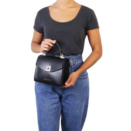 Black leather Handbags TL by Tuscany Leather