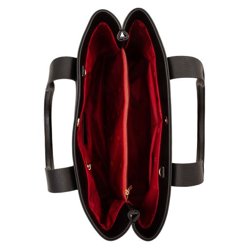 Black leather Handbags Callie - by Tuscany Leather