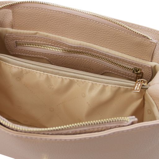 Black leather Handbags Elettra - by Tuscany Leather