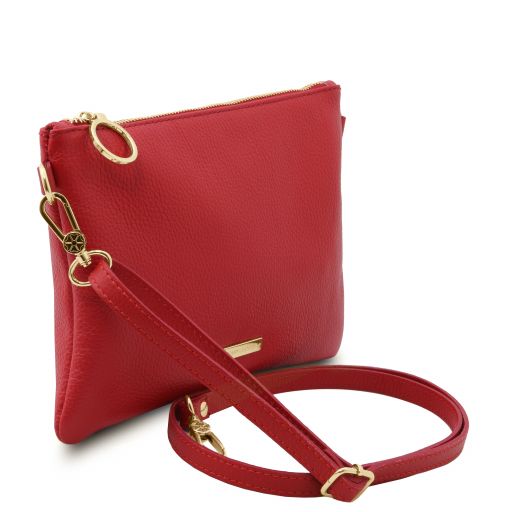 Lipstick Red leather Handbags TL by Tuscany Leather