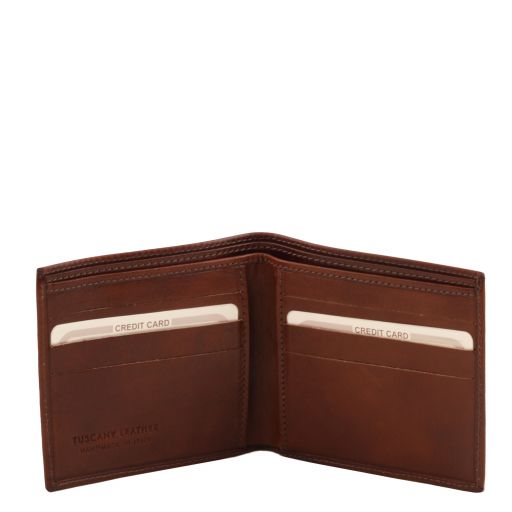 Black leather Wallets & Money Clips Exclusive 2 by Tuscany Leather