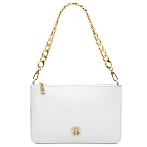 White leather Handbags Diva - by Tuscany Leather