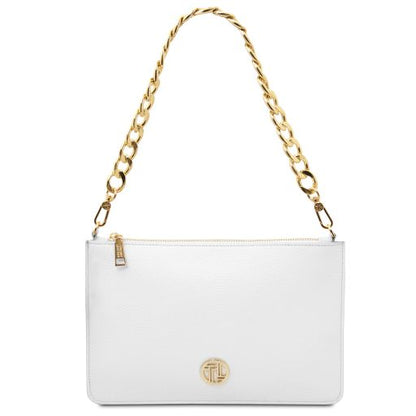 White leather Handbags Diva - by Tuscany Leather