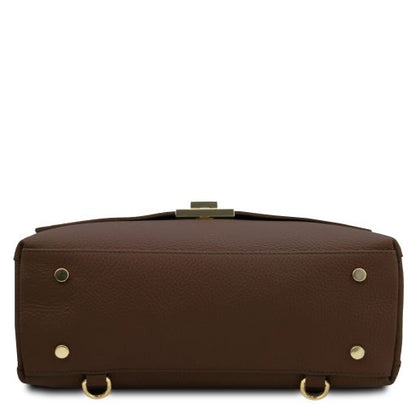 Black leather Handbags Silene - by Tuscany Leather