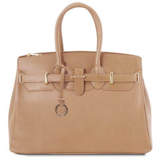 Champagne leather Handbags TL by Tuscany Leather