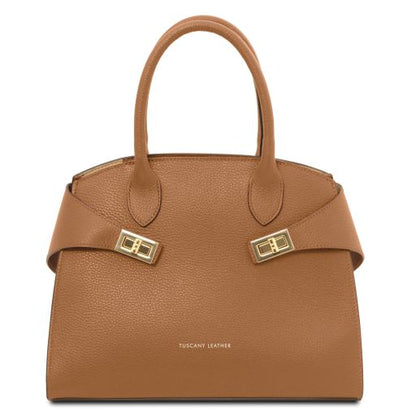 Caramel leather Handbags Coccola - by Tuscany Leather