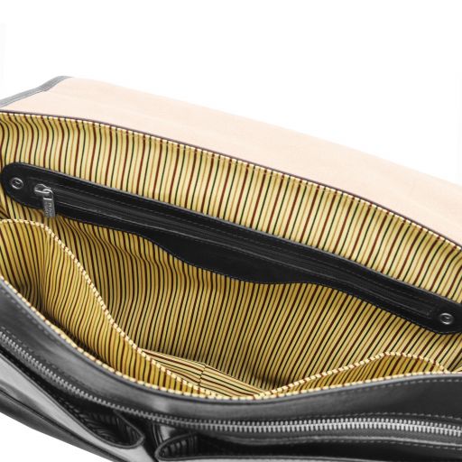 Black leather Briefcases Mantova - by Tuscany Leather