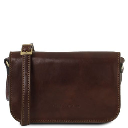 Carmen - Leather shoulder bag with flap